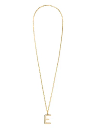 Roxanne Assoulin Big Puffy Initial Necklace In Gold