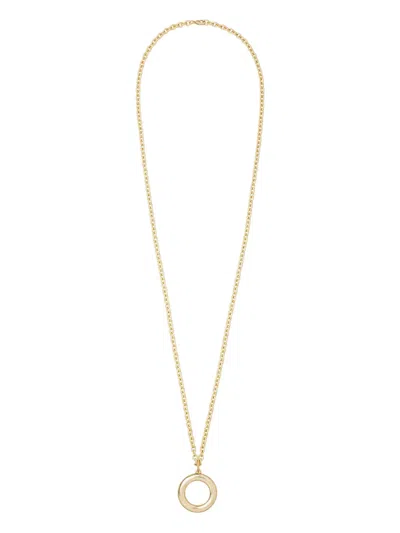 Roxanne Assoulin Big Puffy Initial Necklace In Gold