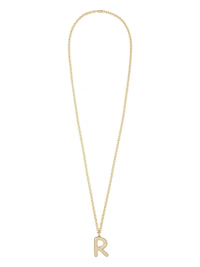 Roxanne Assoulin Big Puffy Initial Necklace In Gold