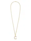 Roxanne Assoulin Big Puffy Initial Necklace In Gold
