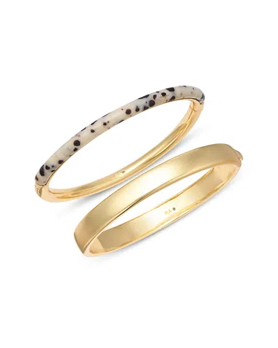 Roxanne Assoulin Classic Stone Hinged Duo Bracelet, Set Of 2 In Blue