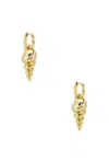 Roxanne Assoulin Conch Earrings In Gold