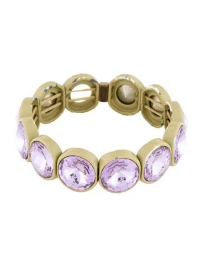 Pre-owned Roxanne Assoulin Crystal Hip-hop But Not Bracelet, 7" In Multi