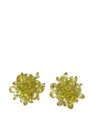 Roxanne Assoulin The Cubic Cluster Earrings In Green