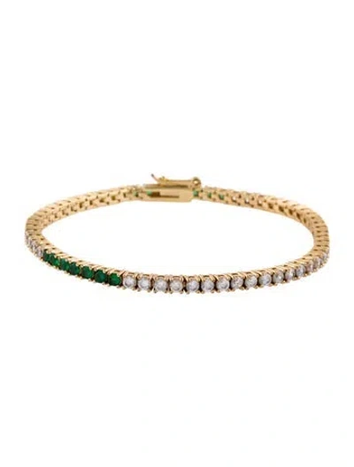 Pre-owned Roxanne Assoulin Cubic Zirconia Rox Rally Link Bracelet, 6.75" In Multi