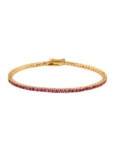 Pre-owned Roxanne Assoulin Cubic Zirconia Rox Rally Link Bracelet, 6.75" In Multi