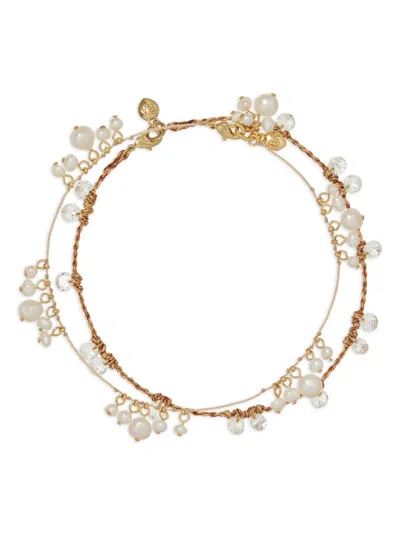 Roxanne Assoulin Drip Drop Anklet In White