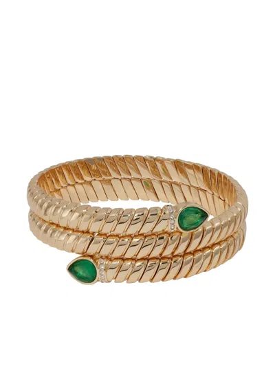 Roxanne Assoulin Emerald Bracelet In Burgundy