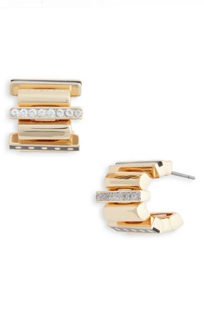 Roxanne Assoulin Empire Hoop Earrings In Gold