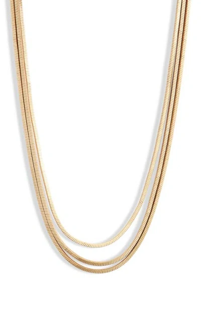 Roxanne Assoulin Empire Slinky Layered Necklace In Gold