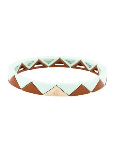 Pre-owned Roxanne Assoulin Enamel Bead Bracelet, 6.5" In Multi
