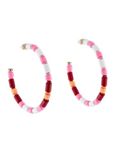 Pre-owned Roxanne Assoulin Enamel Beaded Earrings In Multi
