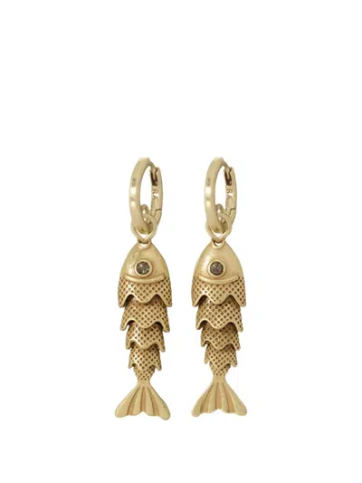 Roxanne Assoulin Fish-pendant Drop Earrings In Green