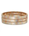 Roxanne Assoulin Flat Cobra Stretch Bracelet, Set Of 3