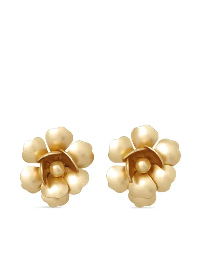 Roxanne Assoulin Flower Earrings In Gold