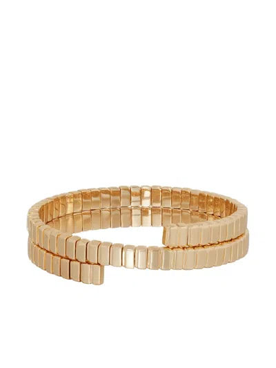 Roxanne Assoulin Geometric Stretch Bracelet In Gold