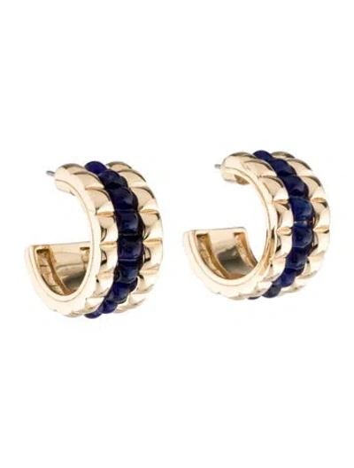 Pre-owned Roxanne Assoulin Glass,the Puffy Stud Hoop Earrings In Multi