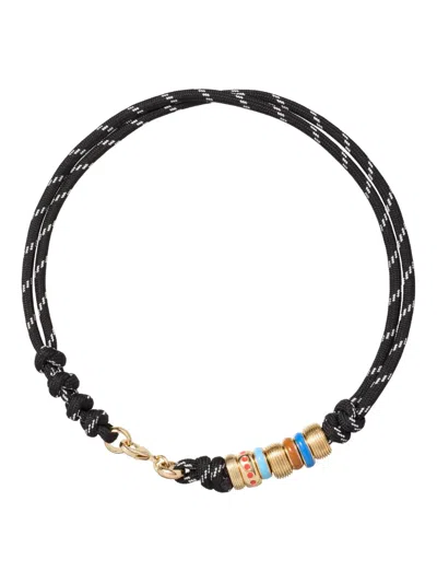 Roxanne Assoulin Happy Cord Necklace In Black