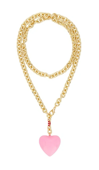 Roxanne Assoulin Happy Heart Necklace In Multi