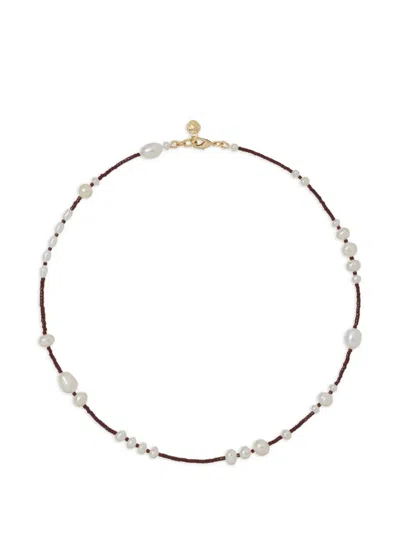 Roxanne Assoulin Happy Pearl Necklace In Pink