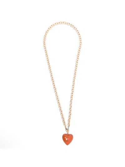 Roxanne Assoulin Heart-pendant Necklace In Gold