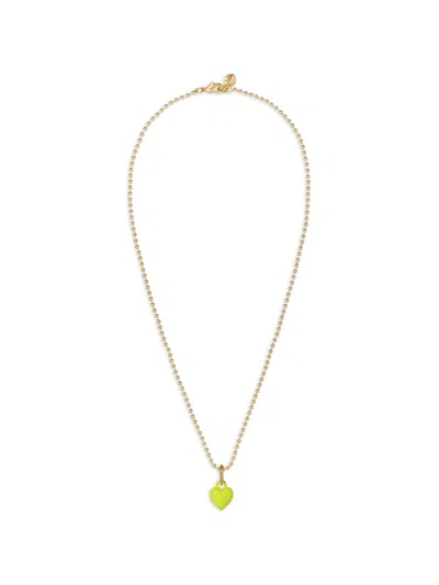 Roxanne Assoulin Itsy Bitsy Heart-charm Necklace In Gold