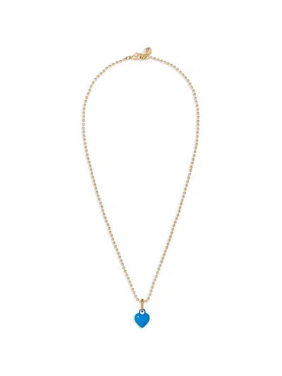 Roxanne Assoulin Itsy Bitsy Heart-charm Necklace In Gold