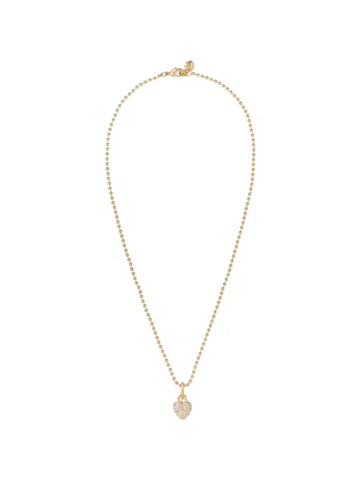 Roxanne Assoulin Itsy Bitsy Puffy-heart Necklace In Gold