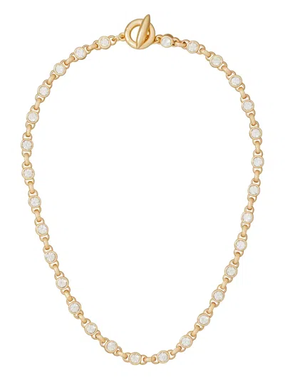 Roxanne Assoulin Jeweled Link Necklace In Gold
