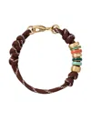 Roxanne Assoulin Knotted Cord Bracelet In Brown