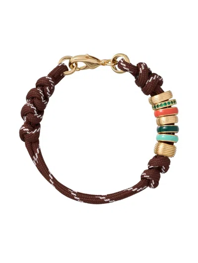 Roxanne Assoulin Knotted Cord Bracelet In Brown