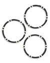 Roxanne Assoulin Midnight Eclipse Bracelet Stack, Set Of 3 In Black