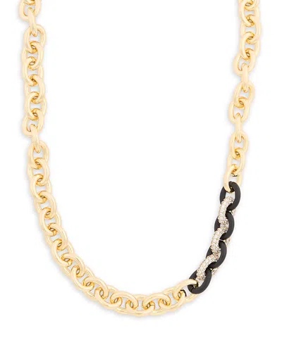 Roxanne Assoulin Midnight Link Necklace, 19 In Gold