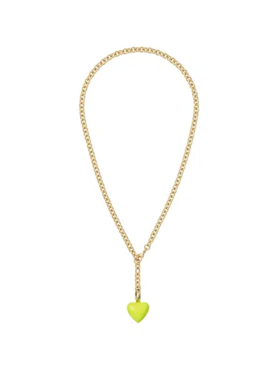 Roxanne Assoulin Mini Puffy Heart Necklace In Neutral