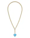 Roxanne Assoulin Mini Puffy Heart Pendant Necklace, 18.5