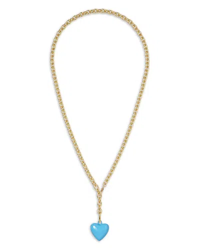Roxanne Assoulin Mini Puffy Heart Pendant Necklace, 18.5