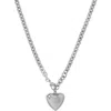 Roxanne Assoulin Mini Puffy Heart Pendant Necklace In Silver