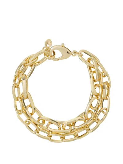 Roxanne Assoulin Paperclip Double Bracelet In Gold