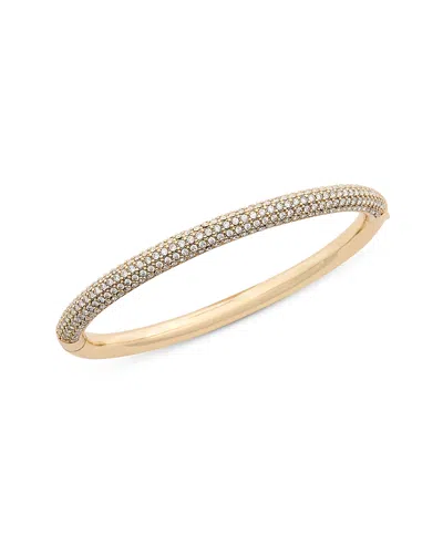Roxanne Assoulin Pave Tubular Bangle Bracelet In Gold