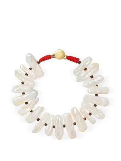 Roxanne Assoulin Pearl Branch Bracelet In White