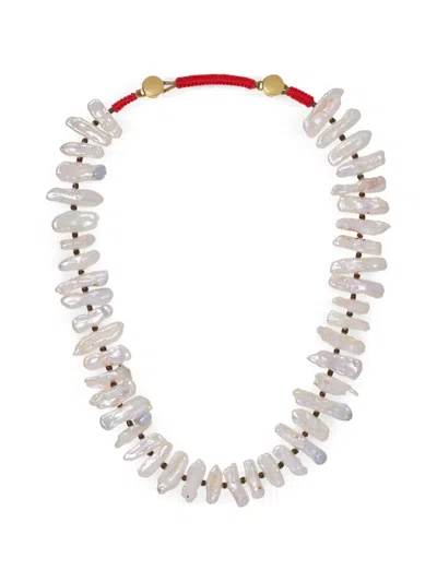 Roxanne Assoulin Pearl Branch Necklace In Metallic