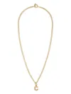 Roxanne Assoulin The Puffy Initial Pendant Necklace In Gold