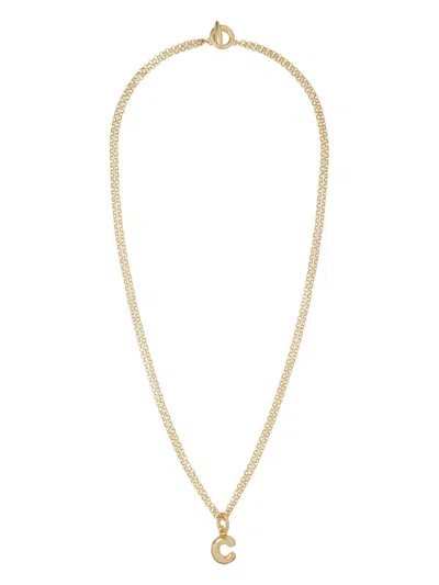 ROXANNE ASSOULIN PUFFY INITIAL NECKLACE