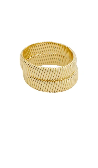 Roxanne Assoulin Rolling Bracelet Set Of 2 In Gold