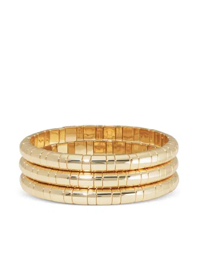 Roxanne Assoulin Rush Three-piece Bracelets In Gold