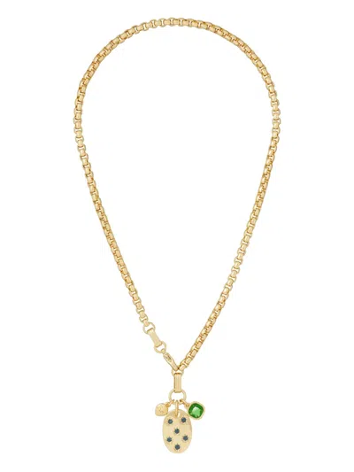 Roxanne Assoulin Sapphire-pendant Necklace In Gold