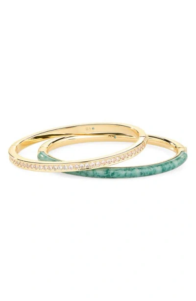 Roxanne Assoulin Set Of 2 Hinge Bangles In Multi