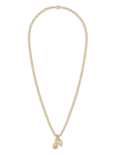 Roxanne Assoulin Shell-drop Necklace In Gold