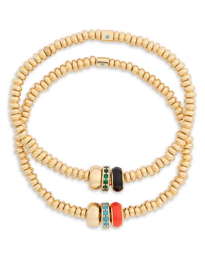 Roxanne Assoulin Slider Duo Bracelet, Set Of 2 In Gold