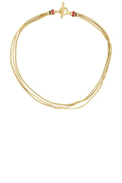 Roxanne Assoulin Slinky Necklace In Vintage Gold